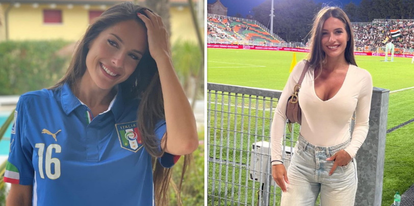'Knapste voetbalster van Italië' schittert tijdens teambuilding met ploeggenoten in nat T-shirt en bikini