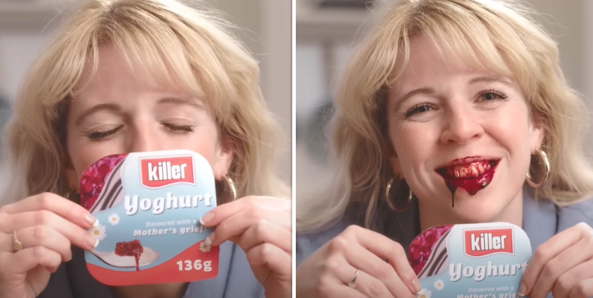 Zeer bizarre en 'schokkende' reclame voor ‘navelstreng-yoghurt’ verboden in het VK