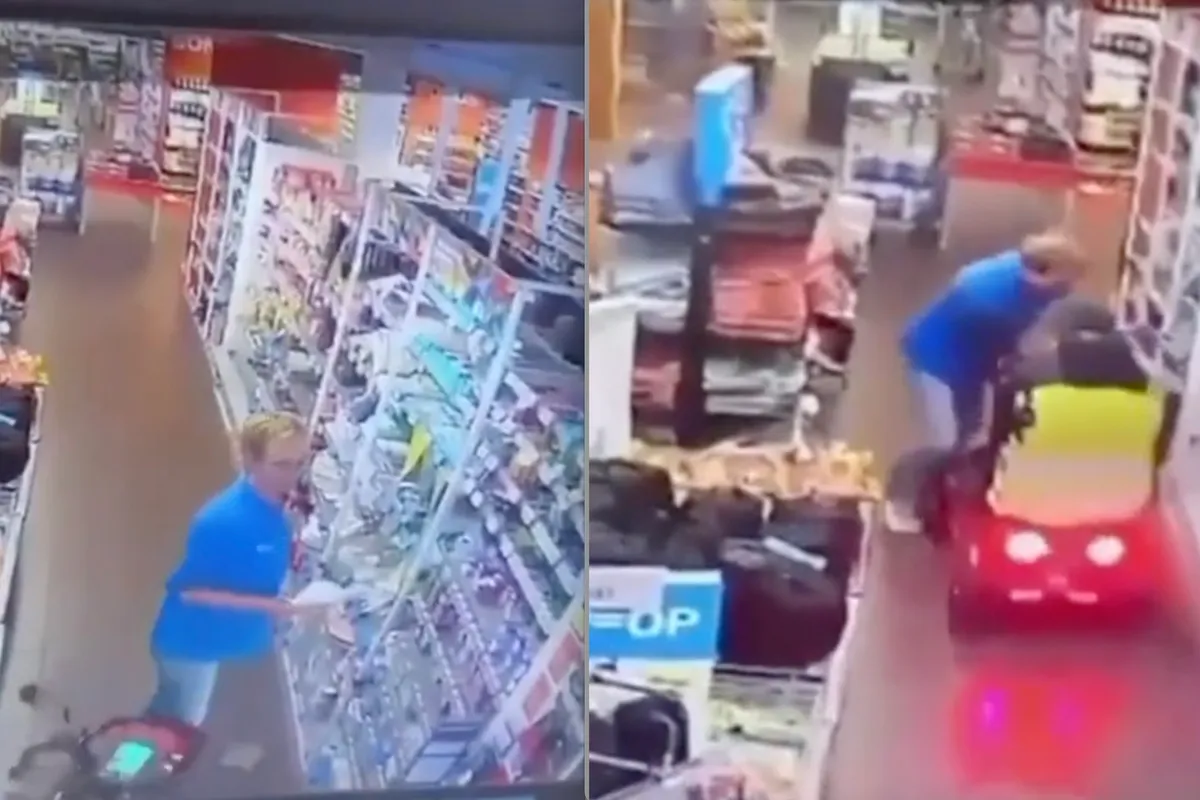 Man in scootmobiel rijdt Albert Heijn-werkneemster aan en laat haar letterlijk alle hoeken zien