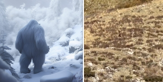 Bestaat Bigfoot dan toch echt? Passagiers maken beelden van 'vreemd wezen' tijdens treinrit
