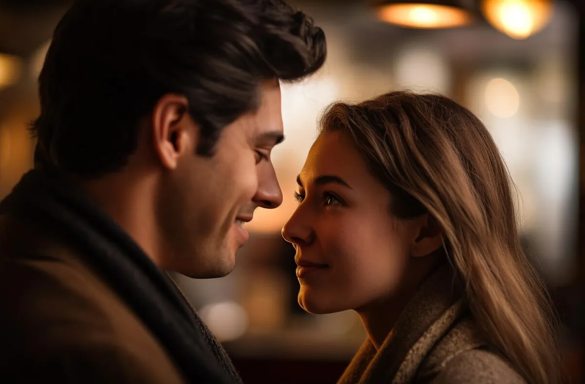 young couple embracing smiling enjoying domestic life generated by ai 188544 43162