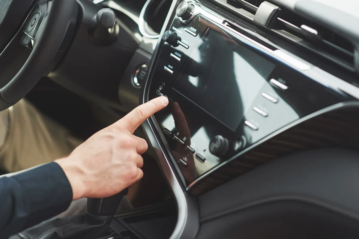 man includes audio system car
