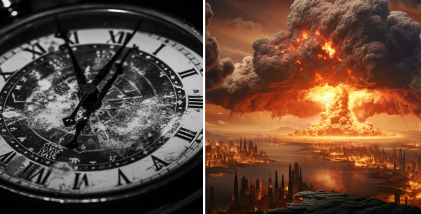 'Doomsday Clock' heeft onheilspellende waarschuwing voor 2024, want ze stond nooit zo dicht bij middernacht