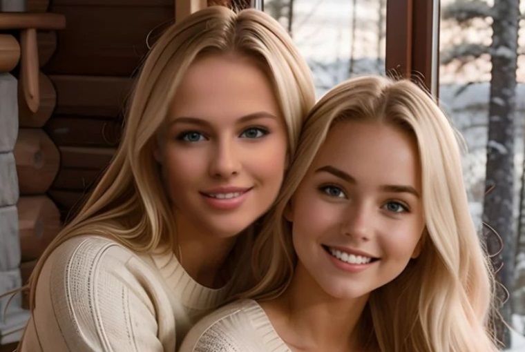 Deze twee knappe vriendinnen lijken wel tweelingzussen, maar er is meer aan de hand