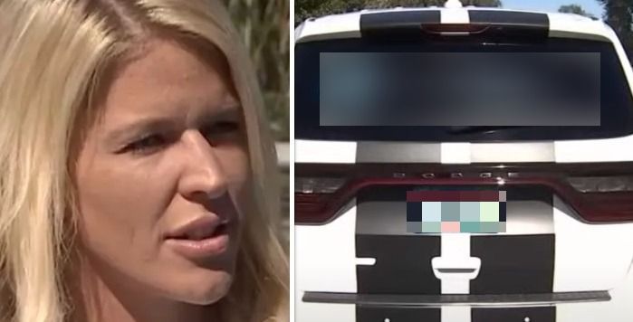 Moeder niet meer welkom aan schoolpoort wegens sticker van 'pikant' bijberoep  op haar auto
