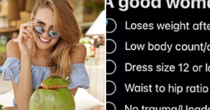 Man afgemaakt nadat hij lijstje met regels deelt hoe je 'een goede vrouw' kan zijn, inclusief 'coconut' s*ksregel