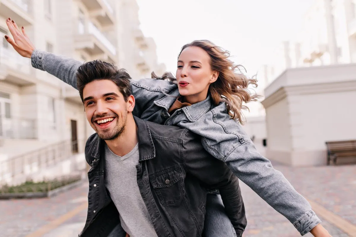 inspired fair haired girl enjoying walk with boyfriend adorable lady spending time with husband outdoor 197531 12260