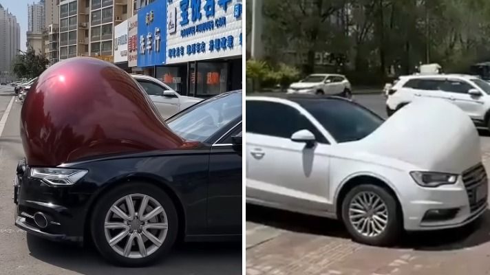 Made in China!? Chinezen krijgen te maken met 'zwangere' auto's door extreme hitte