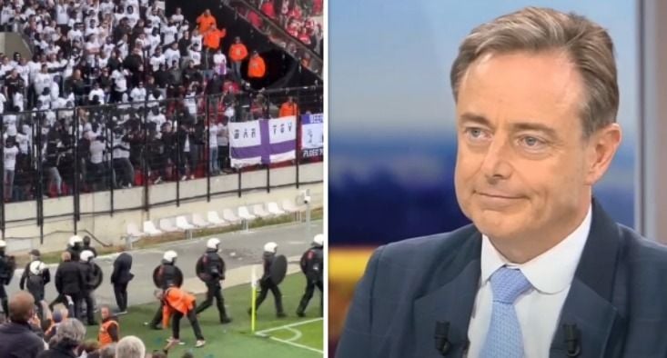 Bart De Wever reageert voor het eerst op stilgelegde stadsderby: "Weet je wel waar ze die vuurpijlen steken!?"