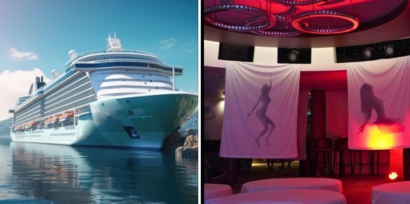 Dit gebeurt er allemaal in de beruchte 'Red Room' van een 'pikante' cruise: "Dynamisch en indrukwekkend!"