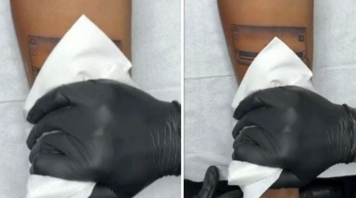 Is dit de 'coolste' tattoo ter wereld? Een opvallende keuze is het alleszins wel...