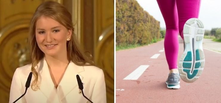 Hoe snel loop jij een halve marathon? Deze knappe tijd liep kroonprinses Elisabeth (samen met een bodyguard)