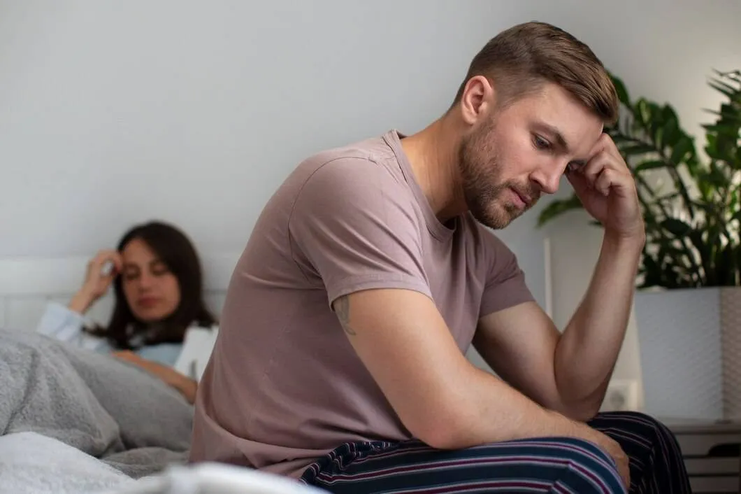 couple with person suffering from std 23 2149499582