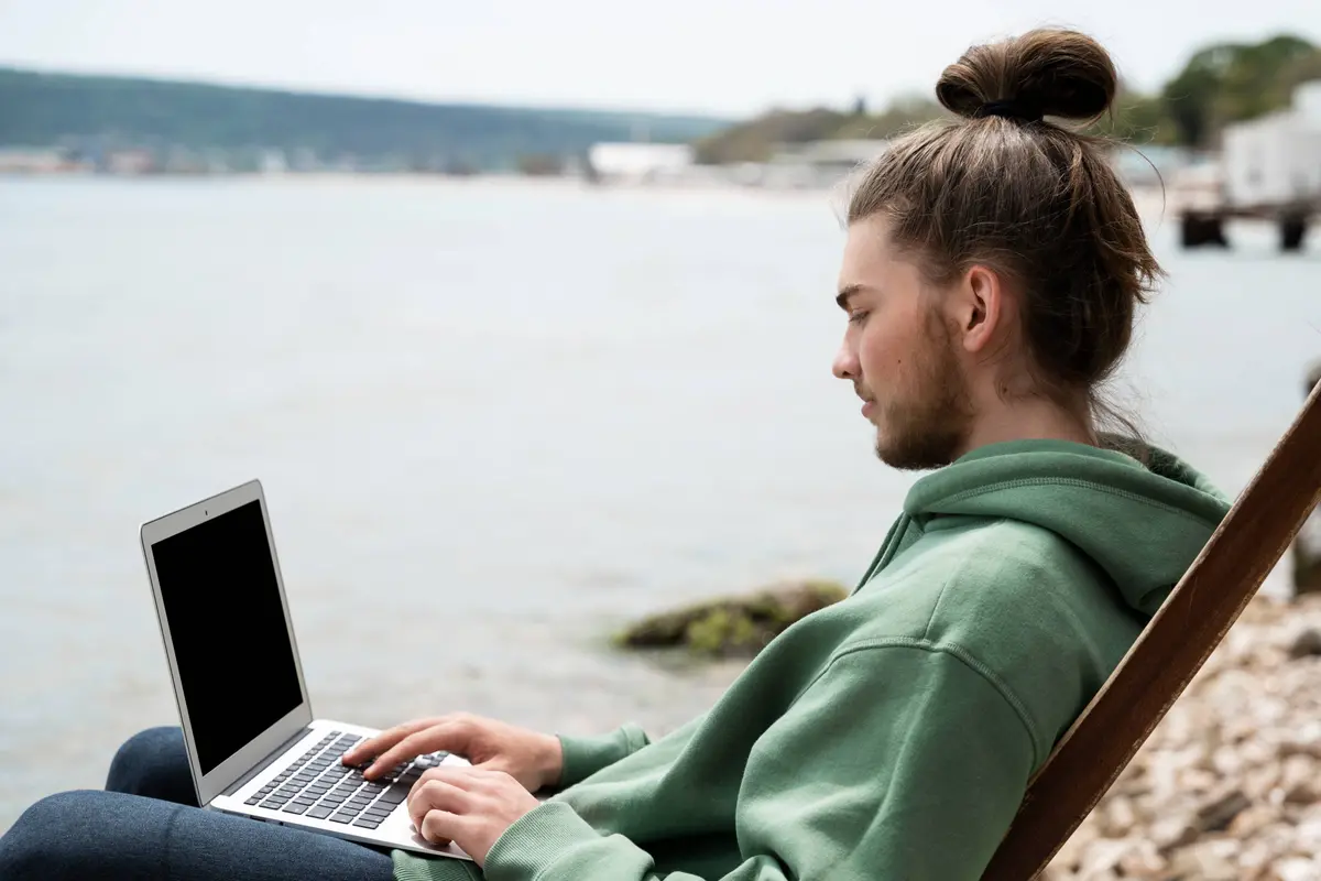 side-view-man-working-outdoors