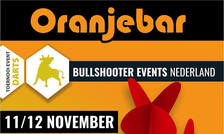 Oranjebar organiseert op 11 en 12 november softtip dartstoernooien
