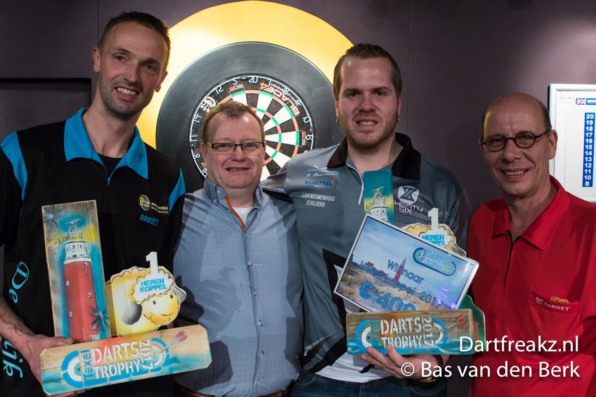 Texel Darts Trophy dag 3: Van Duijvenbode en Visser winnen herenkopels