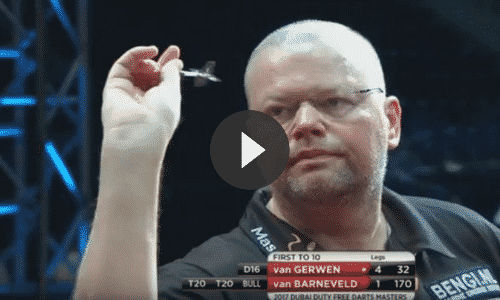 VIDEO: Van Gerwen gooit 150-finish, Barney antwoord met 170-finish!
