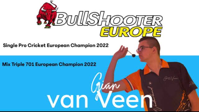 Gian van Veen succesvol tijdens Bullshooter European Championship