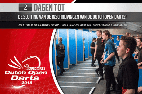 Inschrijven voor Dutch Open 2018 kan nog maar 2 dagen