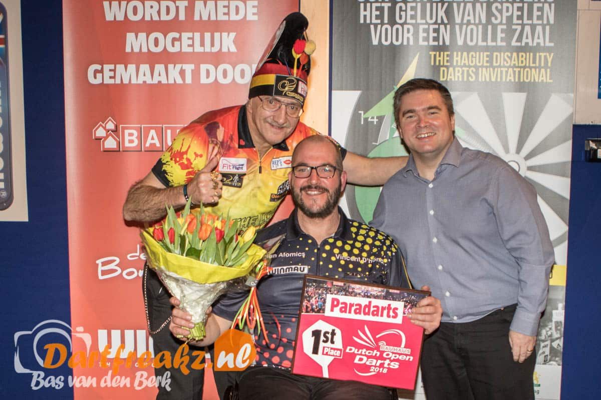 D'Hondt wint DO, deelnemers The Hague Disability Darts bekend