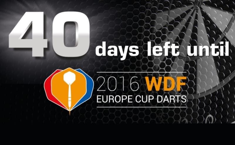 Countdown: Nog 40 dagen tot WDF Europe Cup Darts in Nederland