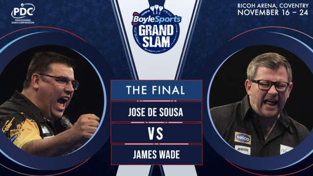Grand Slam finale vanaf 19:00 uur tussen De Sousa en Wade