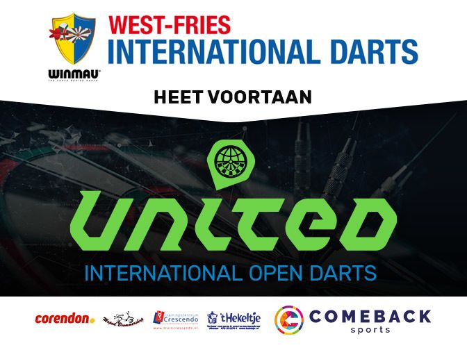 United Open Darts 2020 op 6, 7 en 8 maart met €36.350 prijzengeld