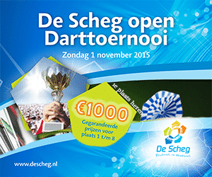 1e editie De Scheg Open toernooi op zondag 1 november in Deventer