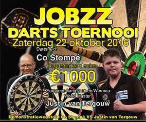 Inschrijvingen Jobzz Toernooi a.s. zaterdag in Nieuwegein stromen binnen