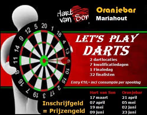 Oranjebar en ‘t Hart van Son brengen samen 'Let’s Play Darts'