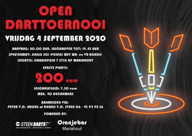 Vrijdag 4 sep 'Oranjebar September Open': €200 voor winnaar