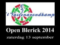 13 september 32e editie van het Open Blerick met €1.500 prijzengeld