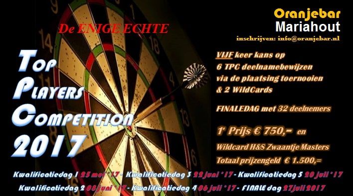 TOP Players Comp.: Hoofdprijs €750 en Zwaantje Masters Wildcard