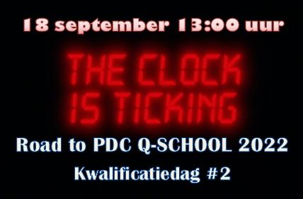 Zaterdag 18 september: 2e kwalificatiedag Road to PDC Q-School 2022