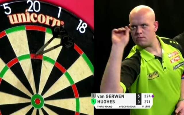 VIDEO: Michael van Gerwen gooit wederom 9-darter op vloertoernooi