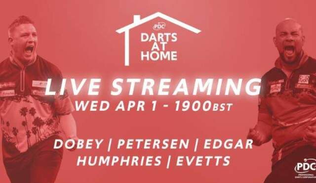 PDC 'Darts At Home'-toernooi was live te volgen via livestream