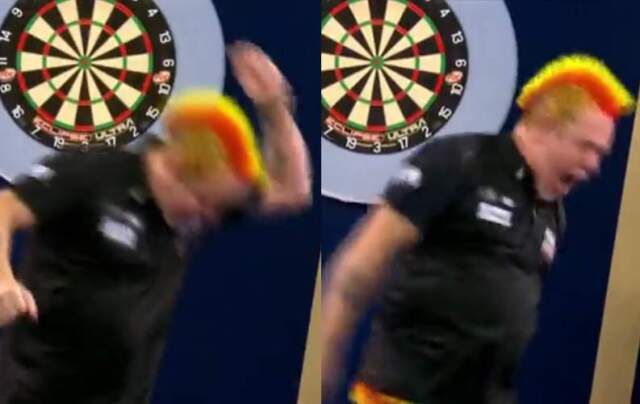 VIDEO: Peter Wright smijt dartpijlen op de grond na kwartfinale