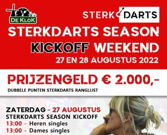 Dit weekend start dartseizoen met SterkDarts Season Kick-Off Weekend