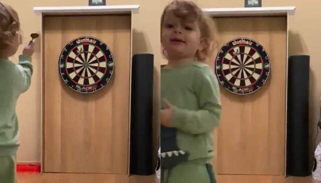 Beelden 2-jarige gaan viral na het gooien van deze bizarre scores