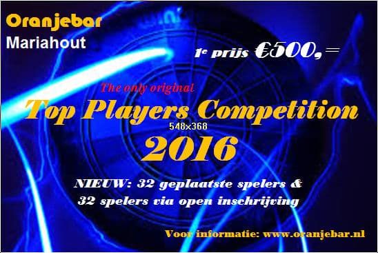 Groepsindeling en speelschema voor 2e ronde Top Player Competition