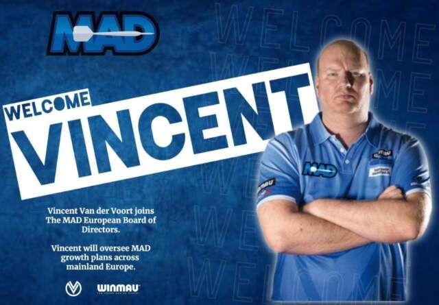 Vincent van der Voort sluit zich aan bij Modern Amateur Darts (MAD)