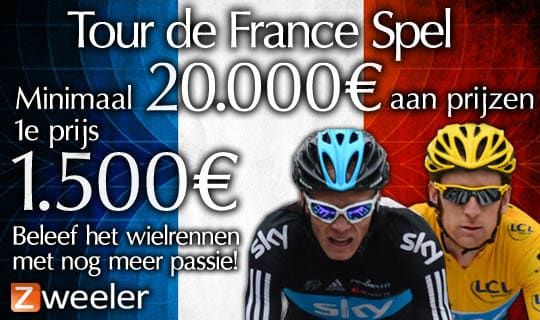Tour de France Spel: Minimaal 20.000 euro aan prijzen in totaal