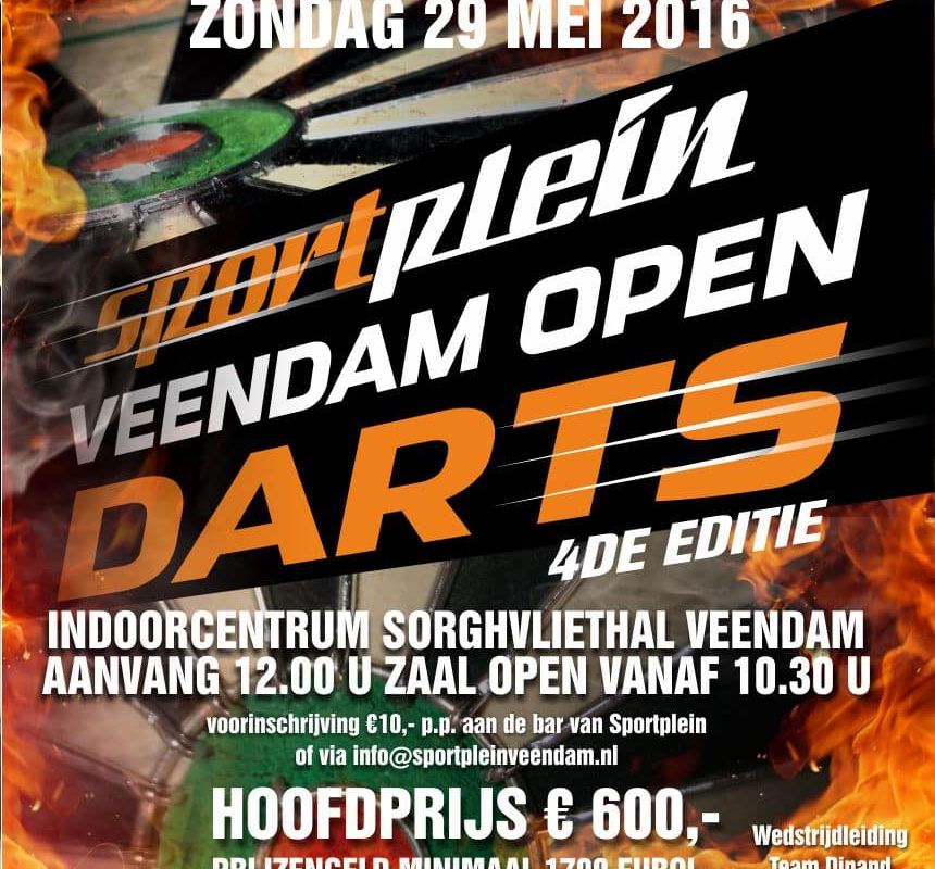 Op zondag 29 mei 2016 staat Veendam in het teken van darts