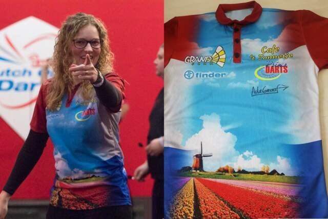 PDC WK veiling item 6: Gesigneerd shirt van Aileen de Graaf