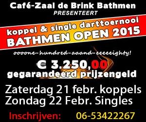 Zondag 22 februari het Bathmen Open 2015 € 3250,00 gegarandeerd!