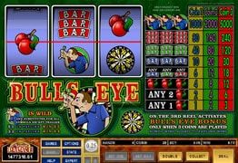 Gokkast spel: Probeer het Bulls Eye online casino dart spel