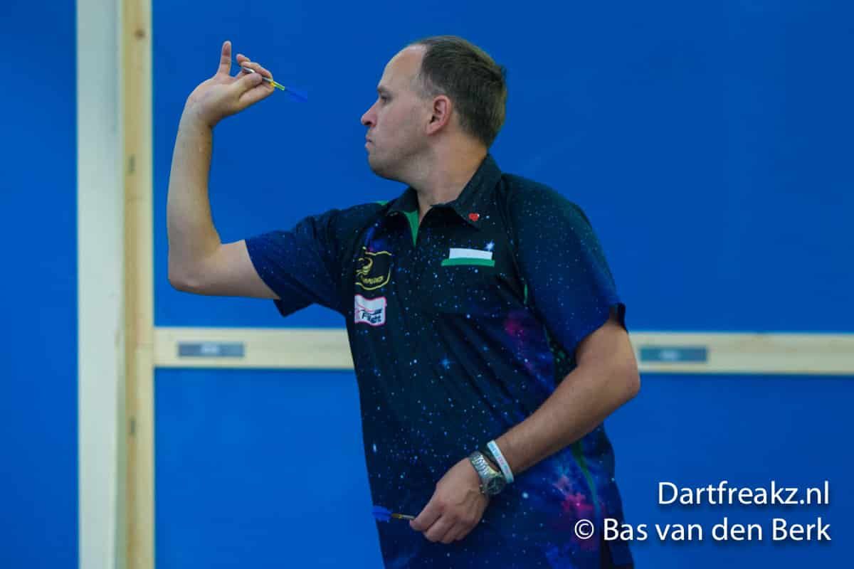 Labanauskas komt ook in actie tijdens de Dutch Darts Championship in Maastricht