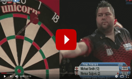 VIDEO: Smith wint Gibraltar Darts Trophy in knotsgekke finale