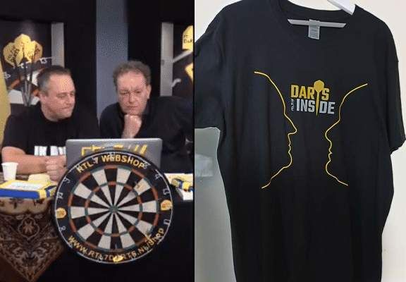 PDC WK veiling: Uniek shirt van 'Darts Inside' in de maat XL
