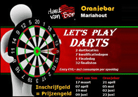 Aankondiging: Zaterdag 7 april kwalificatiedag van Play Darts Ranking